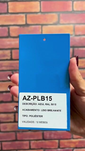 Vídeo de TINTA PÓ PARA PINTURA ELETROSTÁTICA - AZUL RAL 5015 POLIÉSTER LISO BRILHANTE