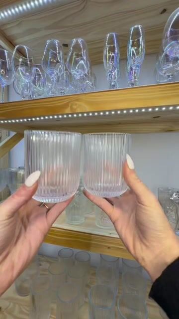 Video de Set x6 Vasos Vidrio Mykonos Bajos