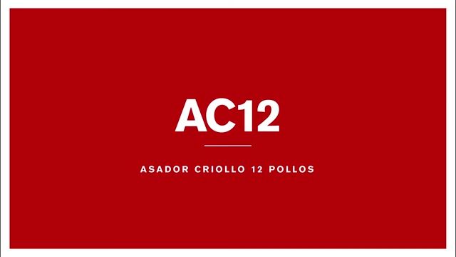 Video de Asador Criollo Mediano – 12 Pollos Sol Real