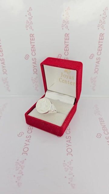 Video de Anillo Sello Plata 925 San Benito Protector Unisex C1939 Plateado