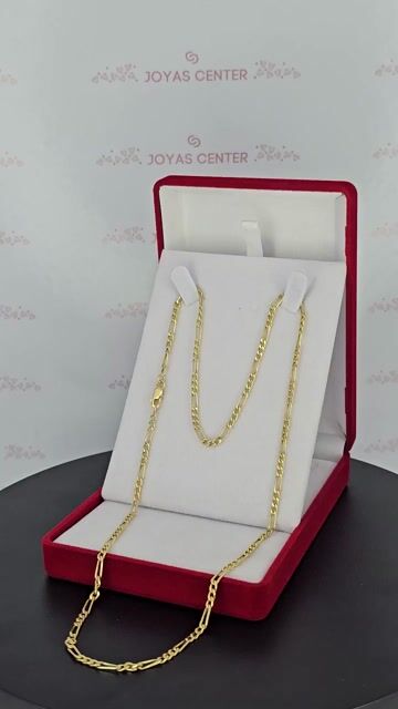 Video de Cadena Collar Oro 18k Figaro 3y1 3x1 De 55 Cm Y 6.8 Gr