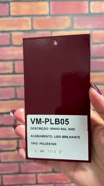 Vídeo de TINTA PÓ PARA PINTURA ELETROSTÁTICA - VINHO RAL 3005 POLIÉSTER LISO BRILHANTE