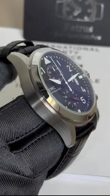 Video de IWC Pilot Chronograph 42mm - AÇO/MOSTRADOR PRETO - COURO