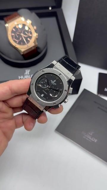 Video de Hublot Classic Fusion 45mm - AÇO/MOSTRADOR PRETO - SILICONE E COURO