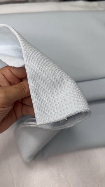 Vídeo de Malha tricot 100% algodão azul bebê - 1,82 largura - metro