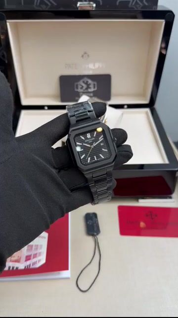 Video de Patek Philippe 38mm - AÇO PRETO/MOSTRADOR PRETO