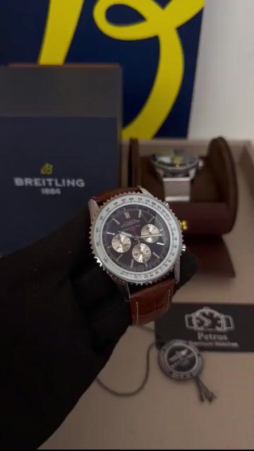 Video de Breitling Navitimer 47mm - AÇO/MOSTRADOR BRANCO - COURO