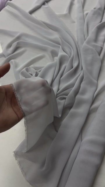 Vídeo de Tecido Musseline Toque De Seda - Cinza Claro