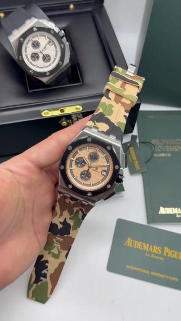 Video de Audemars Piguet Royal Oak Offshore 44mm - AÇO/MOSTRADOR LARANJA - SILICONE