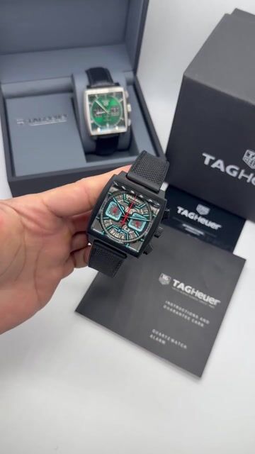 Video de TAG Heuer Mônaco 40mm - AÇO/MOSTRADOR PRETO - NYLON