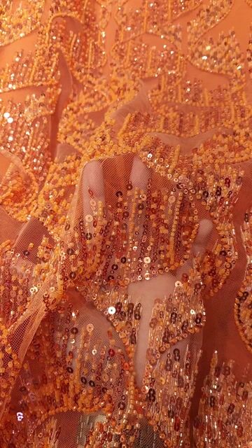 Video de TUL BORDADO OPHELIA NARANJA