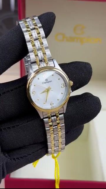Video de Champion CH25990B 27mm - Aço com dourado/Mostrador Branco