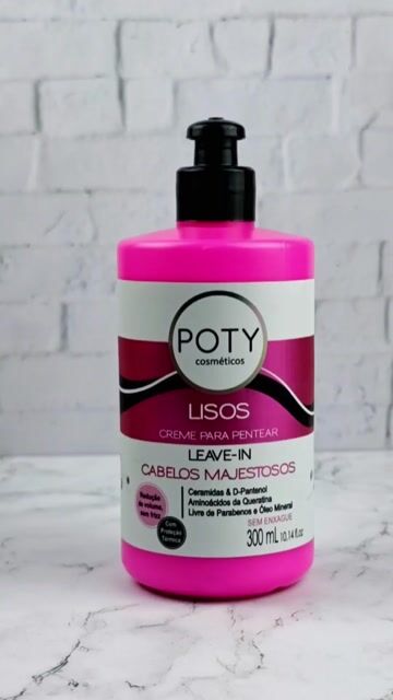 Vídeo de Creme para Pentear Lisos 300 ml Poty Cosméticos