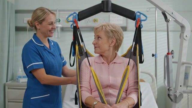 Video de Grúa Hidráulica Manual Elevadora de Pacientes Personas - REFORZADA Hasta 204kg | Importada