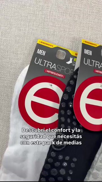 Video de Pack 2 Medias Hombre Antideslizante Elemento Soquete 1/3 Algodon Art.642