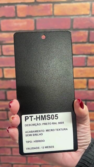 Vídeo de TINTA PÓ PARA PINTURA ELETROSTÁTICA - PRETO RAL 9005 HÍBRIDO MICRO TEXTURA SEMI BRILHO