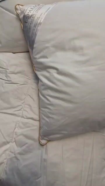 Video de Almohada Espalma Toque de Pluma 50x70 cm | 100% Algodón 233 Hilos
