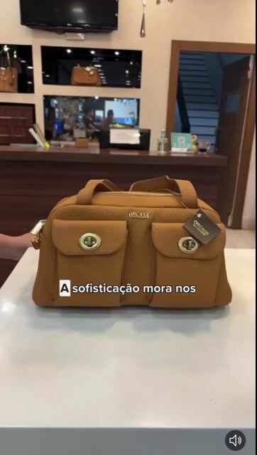 Video of Bolsa Orcade Bolsos Couro Caramelo OC0945C