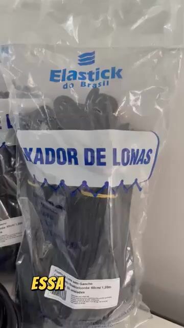 Vídeo de 50 Extensores Liguinha 60cm Lona Caminhão Caçambão Elástico