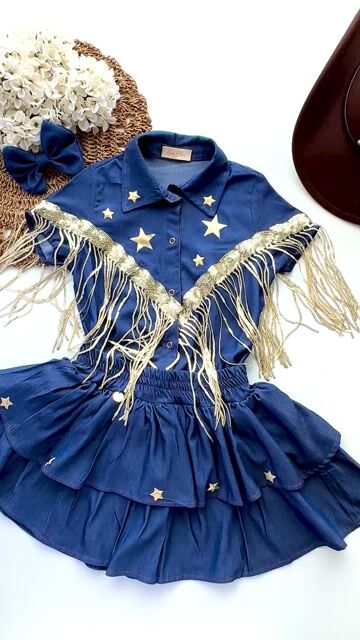 Vídeo de Look Country Jeans Estrelas Personalize com Nome