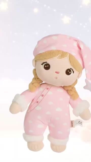Video de METOO DOLL - BONECA 30CM ANGELA MENINA PIJAMA - ROSA