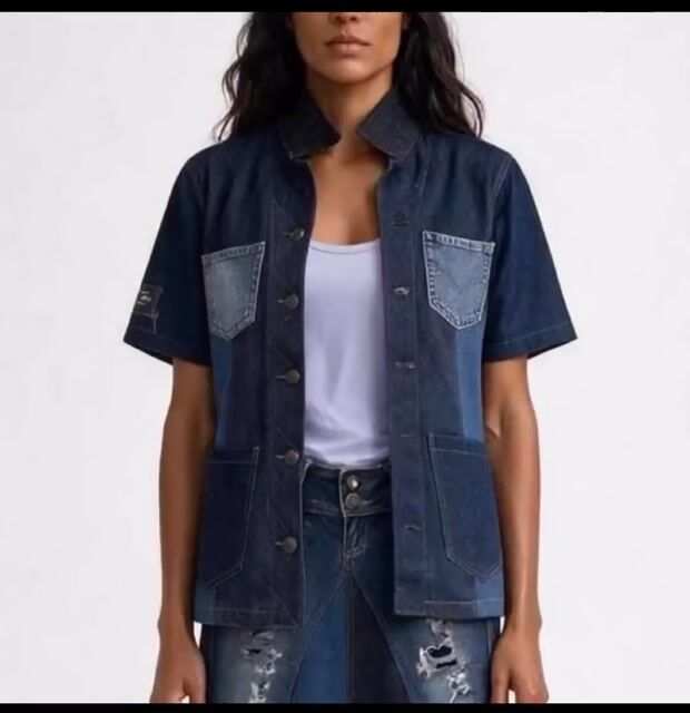 Video of Jaleco Utilitário Jeans M - (cópia)