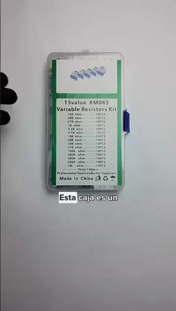 Video de Kit 150 Potenciometros Preset Trimpot Rm065 15 Valores Caja