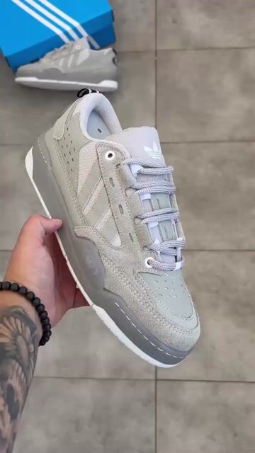 Vídeo de Tênis Adidas Adi2000 Cinza Couro Moda Masculino
