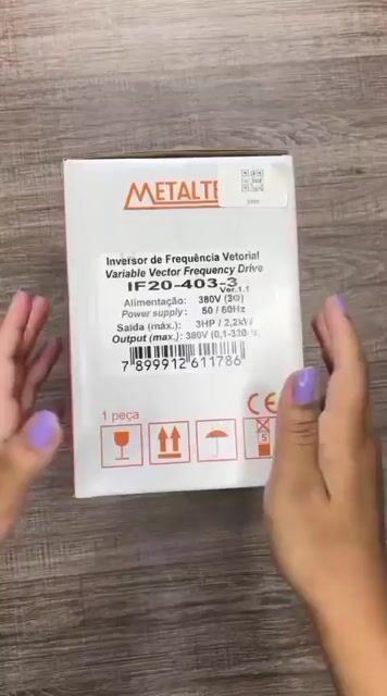Vídeo de Inversor de Frequência Metaltex 3CV 380V Trifásico 5A IF20-403-3