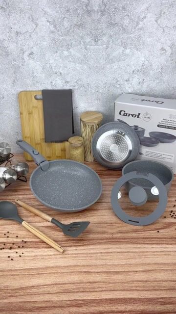 Video de Bateria Ollas Cocina 5 En 1 Mango Extraible Carol Induccion