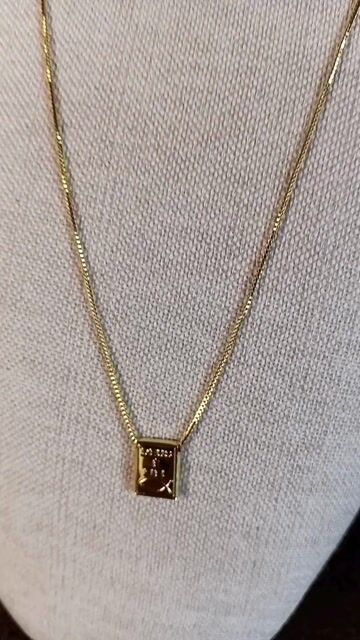 Vídeo de Escapulário Articulado Deus é Fiel 70 cm Banhado a Ouro 18K