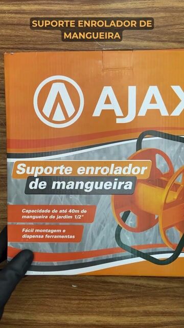 Vídeo de Suporte Enrolador de Mangueira 40m Fixação Parede - AJAX