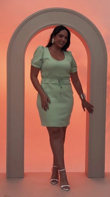 Vídeo de Vestido Mel Verde Menta