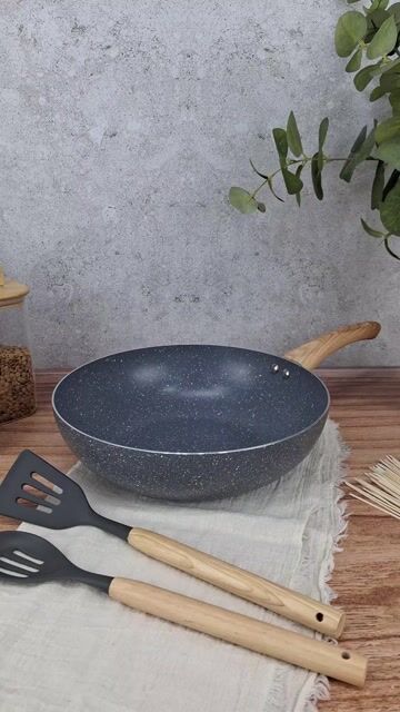 Video de Wok Granito 28cm Antiadherente Aluminio Benabi Cocina