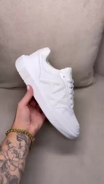 Vídeo de Tênis Modelo Armani AX Moda Casual 38 ao 43 - Branco