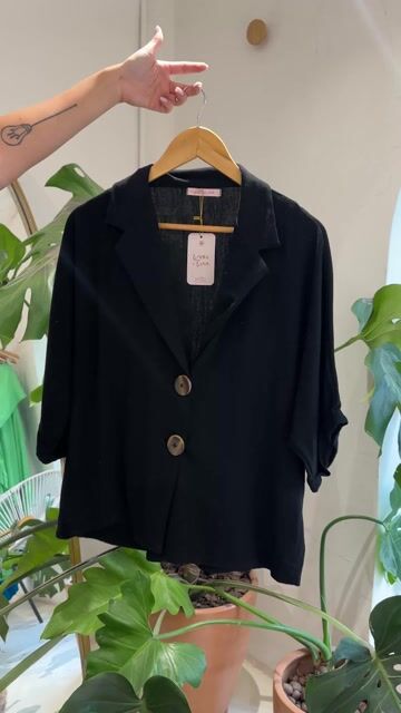 Vídeo de Blazer Oversized Preto