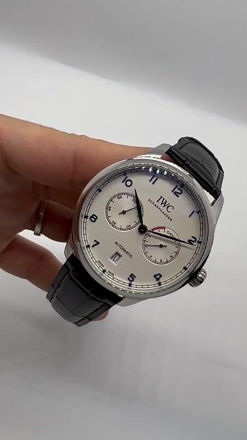 Video de IWC Chronograph 43mm - AÇO/MOSTRADOR BRANCO - COURO