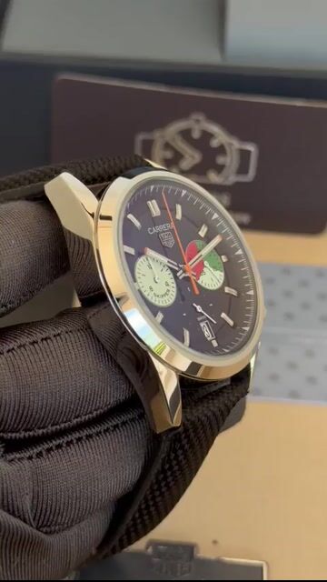 Video de TAG Heuer Chrono Carrera 44mm - AÇO/MOSTRADOR PRETO - NYLON