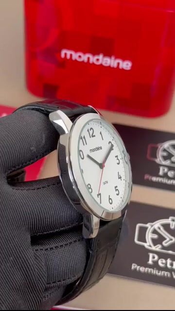 Video de Mondaine 40002G0MVNH4 40mm- AÇO/MOSTRADOR BRANCO - COURO