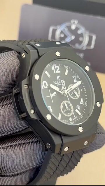 Video de Hublot Big Bang 42mm - AÇO PRETO/MOSTRADOR PRETO - SILICONE
