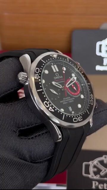 Video de Omega Seamaster 43mm - AÇO/MOSTRADOR PRETO - SILICONE