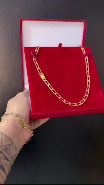 Video de CORDÃO E PULSEIRA LAMINADO 4 mm long
