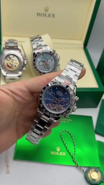 Video de Rolex Daytona 40mm - Mostrador Azul/Bezel Preto