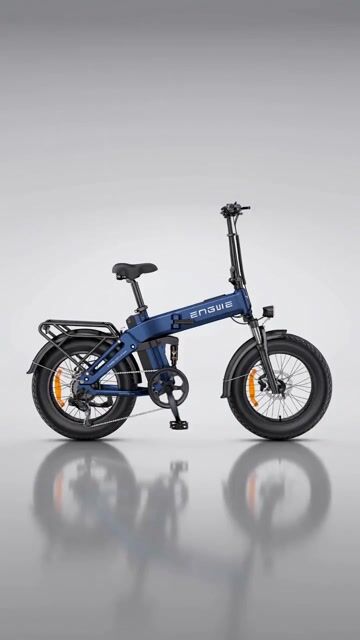 Video de Bicicleta Elétrica ENGWE Engine Pro 3.0 Boost — Fat Bike Dobrável Full Suspension Premium - Cor: Azul