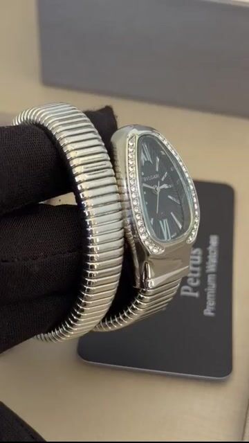 Video de Bvlgari Serpenti Tubogas 23mm - AÇO/MOSTRADOR PRETO