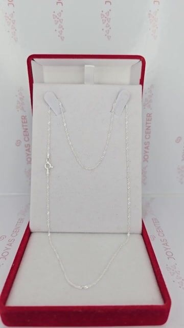 Video de Cadena Plata 925 Singapur Pulida 45 Cm C1935 Plateado