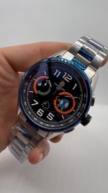 Video de TAG Heuer Carrera BMW 48mm - AÇO/MOSTRADOR PRETO COM LARANJA