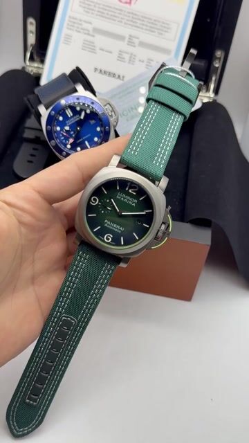 Video de Panerai Luminor Marina 47mm - AÇO /MOSTRADOR VERDE - NYLON