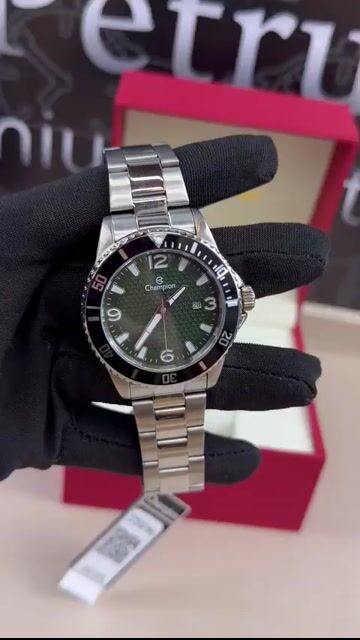 Video de Champion CA31515G 42mm - Aço/Mostrador Verde