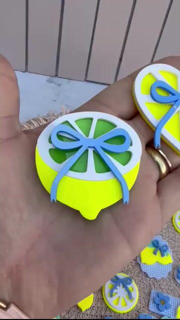 Video de Aplique Acrílico 3D Limão Siciliano Duplo Aberto